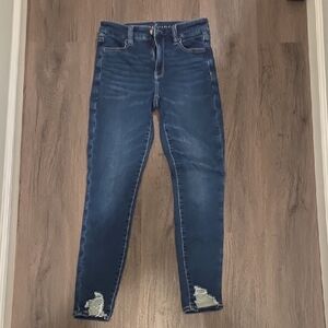 American Eagle Outfitters Dark Blue Skinny Jeans